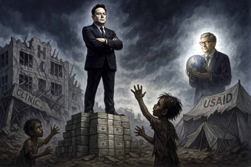 Bill Gates accuses Elon Musk of killing the world's poorest children through USAID funding cuts.